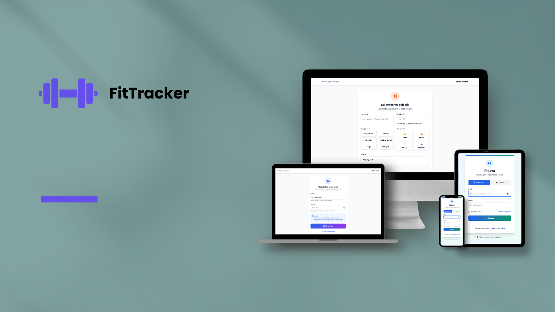 FitTracker - spletna stran