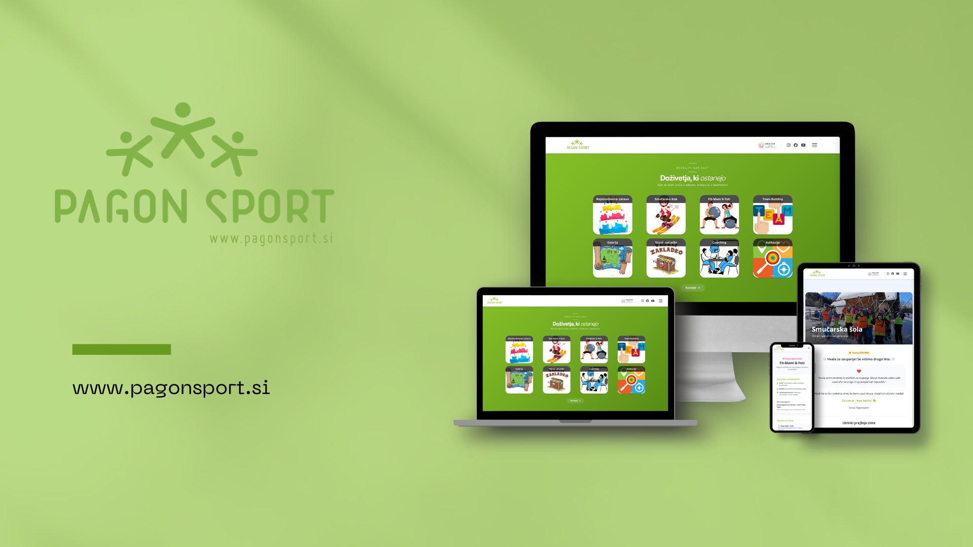 Pagonsport - spletna stran