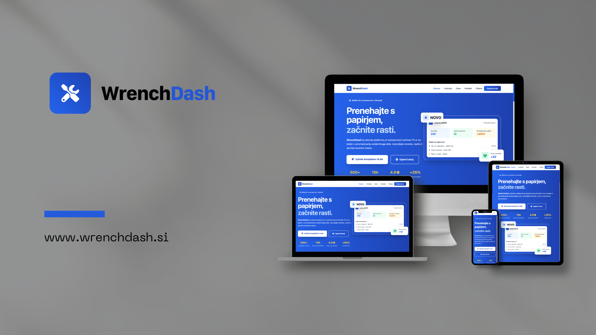 WrenchDash - spletna stran